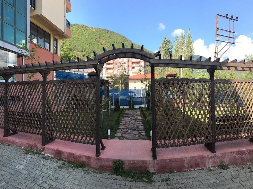 Artvin Polisevi bahçesinde kamelya