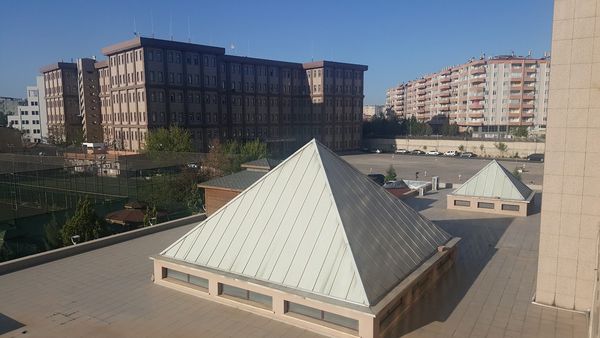 Diyarbakır Polisevi yerleşkesinin havadan görünümü