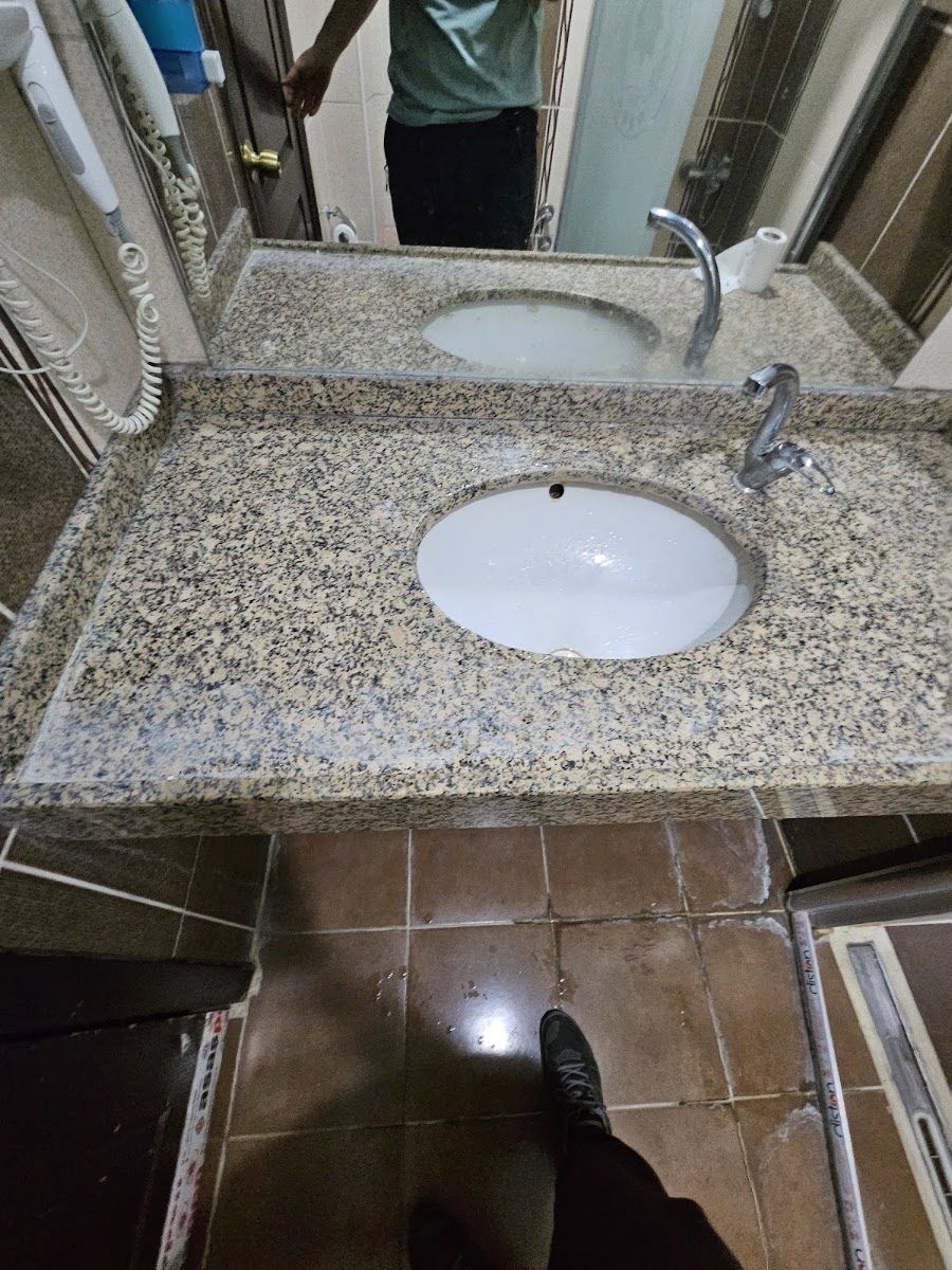 Iğdır Polisevi banyosunda lavabo