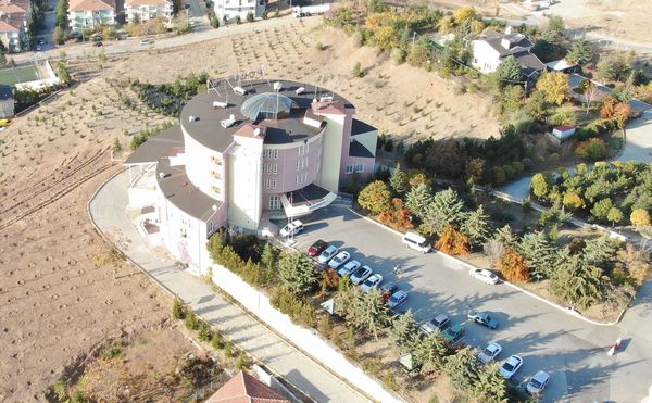 Kırıkkale Polisevi tesisinin havadan görünümü