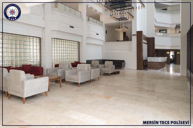 Mersin Tece Polisevi dinlenme salonu