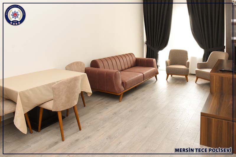 Mersin Tece Polisevi yemek salonu