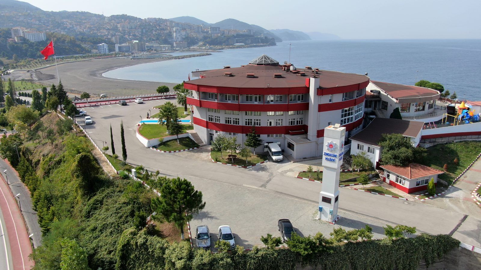 Zonguldak Polisevi çevresinin havadan görünümü